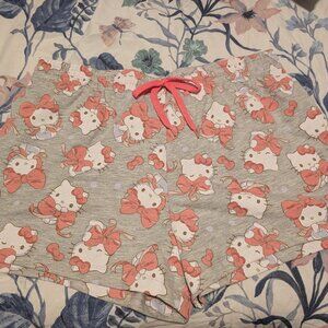 Hello Kitty Bow Gray Shorts XL
